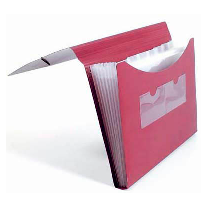 Artikelbild 6 für FolderSys Fächermappe 7 Fächer rot, 1 St., Artikelnummer 641910