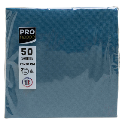 Artikelbild 5 für PROnappe Servietten pazifikblau 2-lagig 20,0 x 20,0 cm, 50 St., Artikelnummer 634707