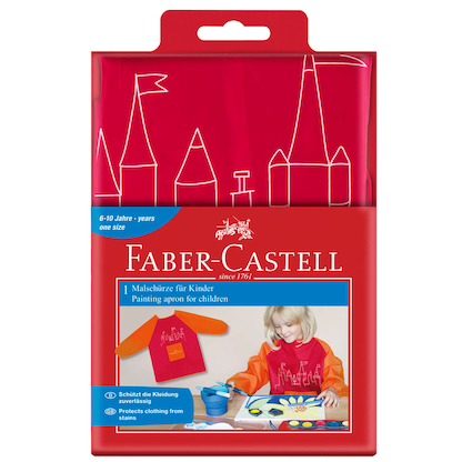 Artikelbild 2 für FABER-CASTELL unisex Kinder Malschürze rot Einheitsgröße 1 St., Artikelnummer 255808