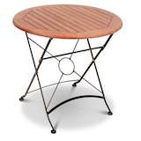 Artikelbild 1 für Garden Pleasure Gartentisch Wien braun rund 80,0 x 80,0 x 74,0 cm, Artikelnummer 230730