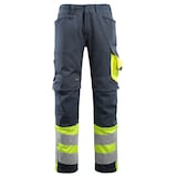 Artikelbild 1 für MASCOT® unisex Warnschutzhose Leeds schwarzblau, gelb Größe 44, Artikelnummer 767879