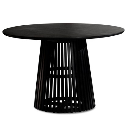 Artikelbild für WOHNLING Esstisch schwarz rund, Gittergestell schwarz, 120,0 x 120,0 x 77,0 cm, Artikelnummer 314589