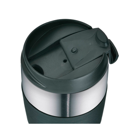 Artikelbild 5 für THERMOcafé by THERMOS Isolierbecher PRO schwarz, silber 400,0 ml, 1 St., Artikelnummer 482402