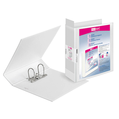 Artikelbild 2 für VELOFLEX VELODUR® Präsentationsordner weiß Kunststoff 8,5 cm DIN A4, 1 St., Artikelnummer 593400