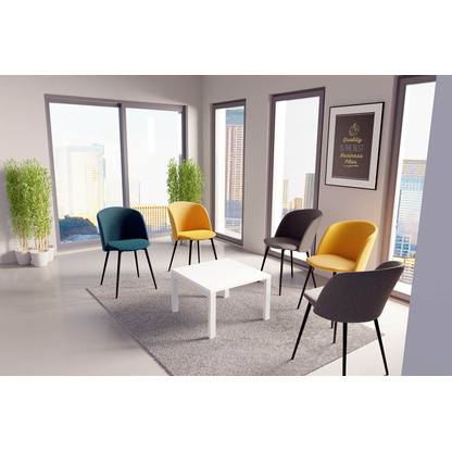 Artikelbild 3 für meet powered by PAPERFLOW Beistelltisch quadratisch Spanplatte weiß 60,0 x 60,0 x 40,0 cm, 1 St., Artikelnummer 578219