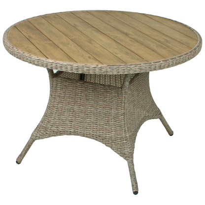 Artikelbild für Garden Pleasure Gartentisch BASTIA braun rund Ø100 x Ø100 x 73,0 cm, Artikelnummer 310357