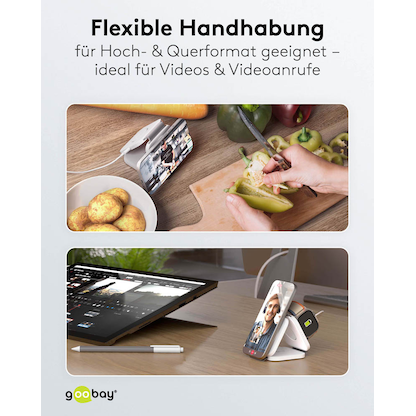 Artikelbild 7 für goobay 3-in-1 Induktive Ladestation weiß, 15 Watt, Artikelnummer 345296