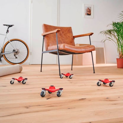 Artikelbild 3 für WAGNER® design yourself Transportroller MM 1193 rot 16,0 x 16,0 x 6,0 cm bis 60,0 kg, Artikelnummer 418618