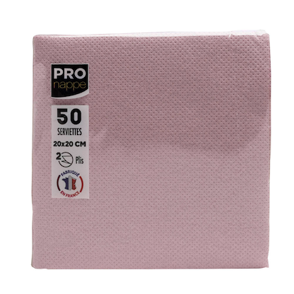 Artikelbild 5 für PROnappe Servietten altrosa 2-lagig 20,0 x 20,0 cm, 50 St., Artikelnummer 634729