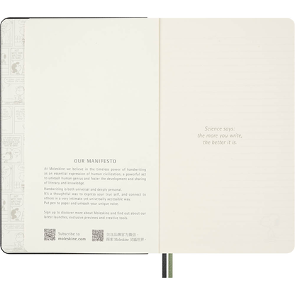 Artikelbild 6 für MOLESKINE Notizbuch Peanuts Gruppe ca. DIN A5 liniert, grau Hardcover 176 Seiten, 1 St., Artikelnummer 718899