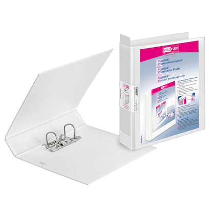 Artikelbild 2 für VELOFLEX VELODUR® Präsentationsordner weiß Kunststoff 6,5 cm DIN A4, 1 St., Artikelnummer 593418