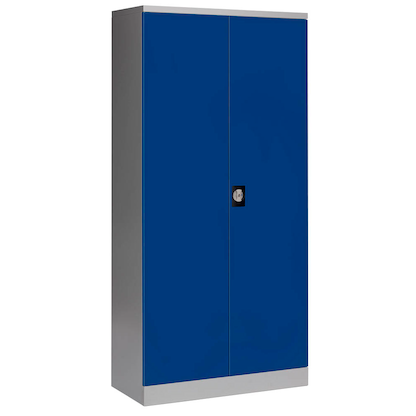 Artikelbild 5 für Gürkan Stahlschrank 108850 lichtgrau, enzianblau 4 Fachböden 92,0 x 42,0 x 195,0 cm, zerlegt, 1 St., Artikelnummer 451435