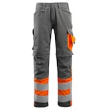 Artikelbild 1 für MASCOT® unisex Warnschutzhose Leeds dunkelanthrazit, orange Größe 48, Artikelnummer 768693