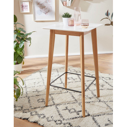 Artikelbild 2 für WOHNLING Stehtisch quadratisch MDF-Platte weiß 60,0 x 60,0 x 110,0 cm, 1 St., Artikelnummer 541132