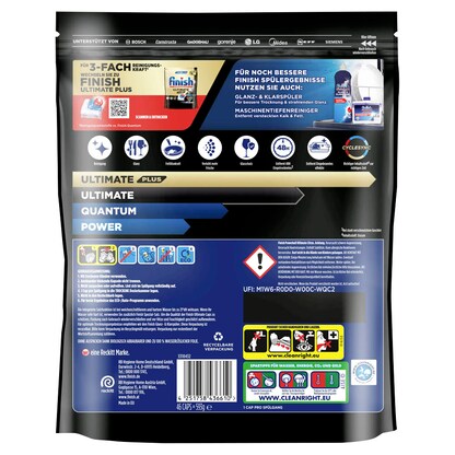 Artikelbild 3 für finish POWERBALL ULTIMATE All in 1 Citrus Spülmaschinentabs 46 St., Artikelnummer 539947