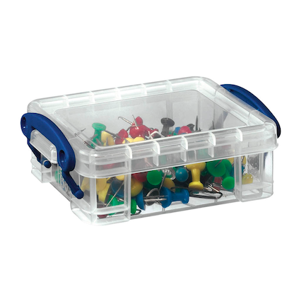 Artikelbild für Really Useful Box Aufbewahrungsbox 0,2 l transparent 12,0 x 8,5 x 4,5 cm, 1 St., Artikelnummer 253765