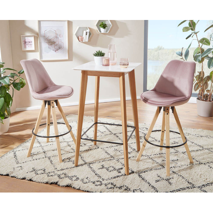 Artikelbild 3 für WOHNLING Stehtisch quadratisch MDF-Platte weiß 60,0 x 60,0 x 110,0 cm, 1 St., Artikelnummer 541132