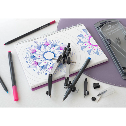 Artikelbild 5 für FABER-CASTELL Zirkel silber-schwarz, 1 St., Artikelnummer 278129