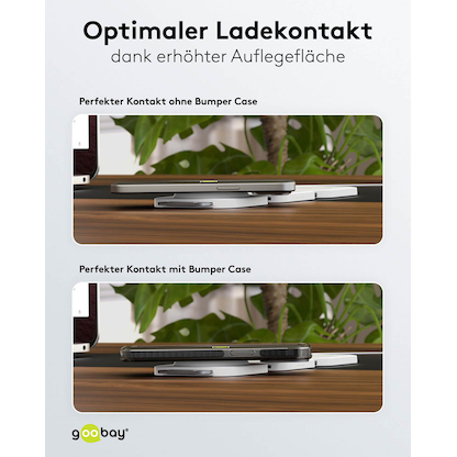 Artikelbild 9 für goobay 3-in-1 Induktive Ladestation weiß, 15 Watt, Artikelnummer 345296