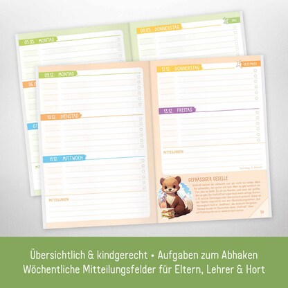 Artikelbild 10 für Häfft® Verlag Hausaufgabenheft Rasselbande liniert DIN A5 ohne Rand, 112 Blatt, 1 St., Artikelnummer 370769