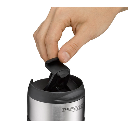 Artikelbild 4 für THERMOcafé by THERMOS Isolierbecher PRO schwarz, silber 400,0 ml, 1 St., Artikelnummer 482402