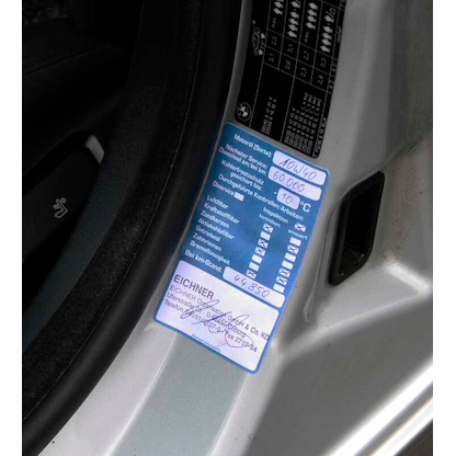 Artikelbild 2 für EICHNER Aufkleber Inspektion, blau/weiß, 100 St., Artikelnummer 704146