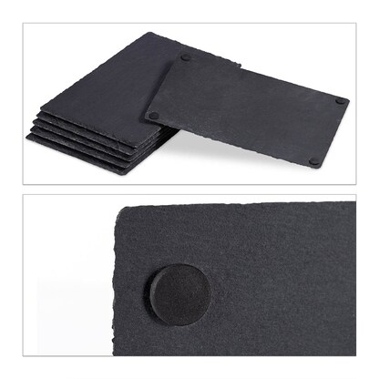 Artikelbild 6 für relaxdays Schieferplatten anthrazit 30,0 x 20,0 cm, 6 St., Artikelnummer 361564