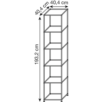 Artikelbild 2 für viasit Aktenregal System4 rubinrot 40,4 x 40,4 x 193,2 cm, 1 St., Artikelnummer 501904