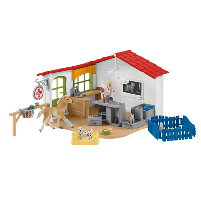 Artikelbild für Schleich® Farm World 42502 Tierarzt-Praxis mit Haustieren Spielfiguren-Set, Artikelnummer 920704