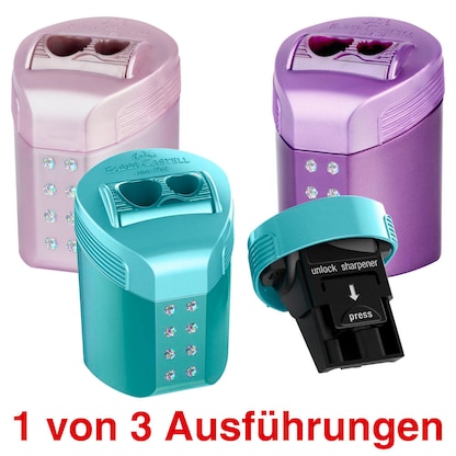 Artikelbild für FABER-CASTELL Dosenspitzer doppelt RollOn Sparkle farbsortiert, Artikelnummer 100489