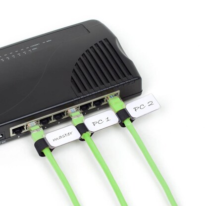 Artikelbild 3 für LABEL THE CABLE Klettkabelbinder MINI TAGS schwarz 9,0 cm x 1,2 cm, 10 St., Artikelnummer 697326