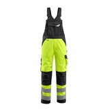 Artikelbild 1 für MASCOT® unisex Warnschutz-Latzhose Newcastle gelb, schwarz Größe 25, Artikelnummer 760443