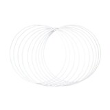 Artikelbild 1 für Rayher Metallringe-Set beschichtet weiß Ø 25,0 cm, 10 St., Artikelnummer 356503