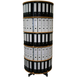 Artikelbild 1 für reef Ordnerdrehsäule buche bis zu 120 Ordner, Komplett drehbar, H: 193,0 cm, Artikelnummer 752899