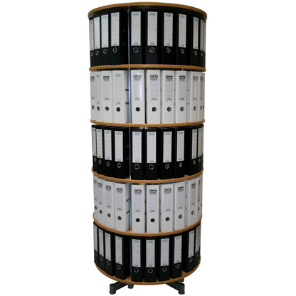 Artikelbild für reef Ordnerdrehsäule buche bis zu 120 Ordner, Komplett drehbar, H: 193,0 cm, Artikelnummer 752899