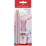 Artikelbild 1 für FABER-CASTELL Grip Sparkle Bleistift-Set B rose metallic, 1 Set, Artikelnummer 277887