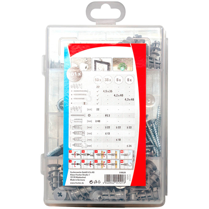 Artikelbild 6 für fischer Profi-Box - GK + Screws 2K 518528 Dübel- und Schrauben-Sortiment, 101-teilig, Artikelnummer 479669