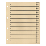 Artikelbild 1 für Wekre Trennblätter DIN A4 0-9 chamois, 230 g/m², 100 Blatt, Artikelnummer 630606