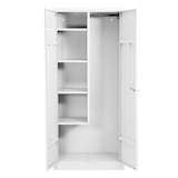 Artikelbild 1 für Gürkan Putzmittelschrank 110081 verkehrsweiß 4 Fachböden 80,0 x 50,0 x 180,0 cm, aufgebaut, 1 St., Artikelnummer 543672