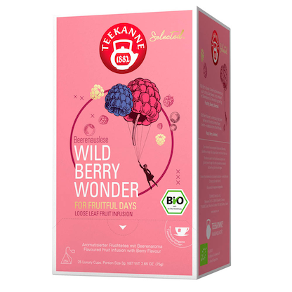 Artikelbild für TEEKANNE Bio Luxury Cup Wild Berry Wonder Bio-Tee 25 Portionen, Artikelnummer 722667