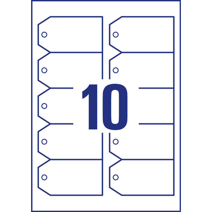 Artikelbild 3 für AVERY Zweckform Hängeetiketten weiß 90,0 x 50,0 mm blanko, 100 St., Artikelnummer 174076