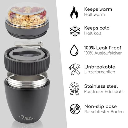 Artikelbild 6 für Milu Speisebehälter schwarz 0,4 l, 1 St., Artikelnummer 366619