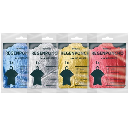 Artikelbild 2 für WUNDmed® unisex Regenponcho farbsortiert Einheitsgröße 1 St., Artikelnummer 470819