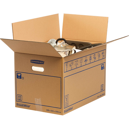 Artikelbild für Bankers Box Umzugskartons SmoothMove Standard 55,5 x 35,5 x 36,0 cm, 10 St., Artikelnummer 539058
