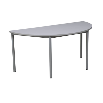 Artikelbild 2 für Gürkan Mehrzwecktisch grau halbrund, Vierkantrohr grau, 140,0 x 70,0 x 75,0 cm, Artikelnummer 824654