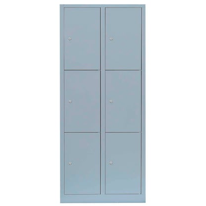 Artikelbild 3 für LÜLLMANN Schließfachschrank lichtgrau 523320, 6 Schließfächer 80,0 x 50,0 x 180,0 cm, Artikelnummer 185767