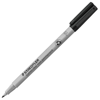 Artikelbild für STAEDTLER Lumocolor Folienstift schwarz 0,6 mm non-permanent, 1 St., Artikelnummer 135778