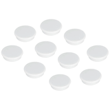 Artikelbild 1 für FRANKEN Haftmagnet Magnete weiß, Kunststoff Ø 3,2 x 0,7 cm, 10 St., Artikelnummer 142097