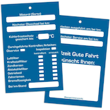 Artikelbild 1 für EICHNER Hängeetiketten Inspektion blau 65,0 x 10,0 cm 2-seitig bedruckt, 300 St., Artikelnummer 700959