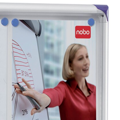 Artikelbild 2 für nobo Schaukasten Pacific silber 4x DIN A4 74,2 x 2,2 x 55,0 cm, 1 St., Artikelnummer 699525